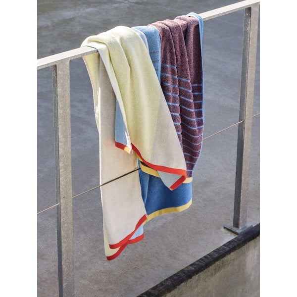 Modro-vijolična bombažna brisača Hübsch Dora, 70 x 140 cm-image-3