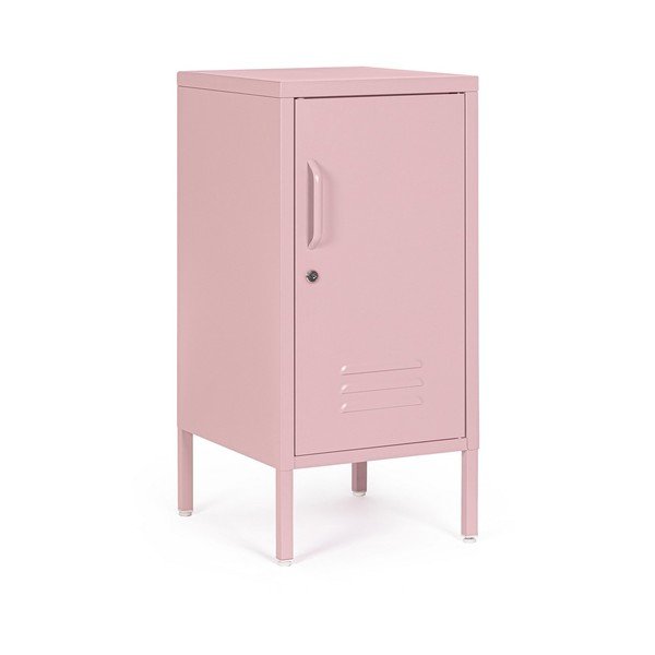 Svetlo rožnata kovinska omarica z možnostjo zaklepanja 35x76x40 cm Cambridge – Yes Everyday-image-2