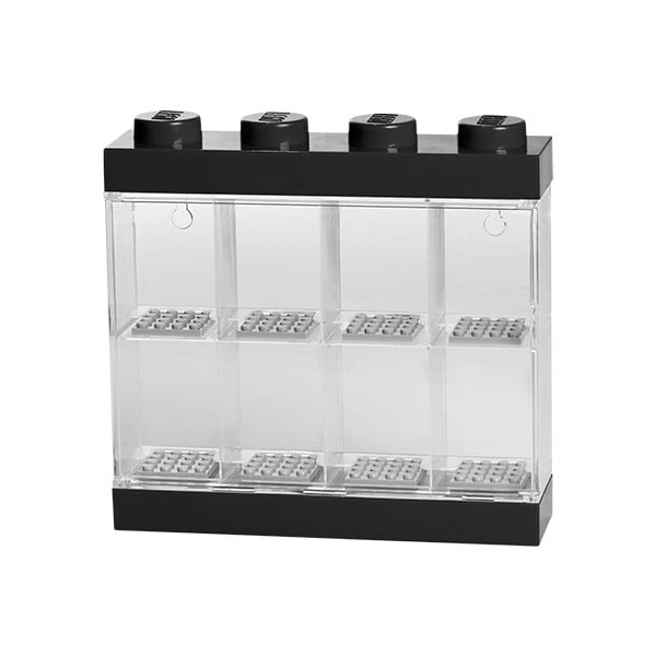 Črno-bela zbirateljska škatla za 8 minifiguric LEGO®