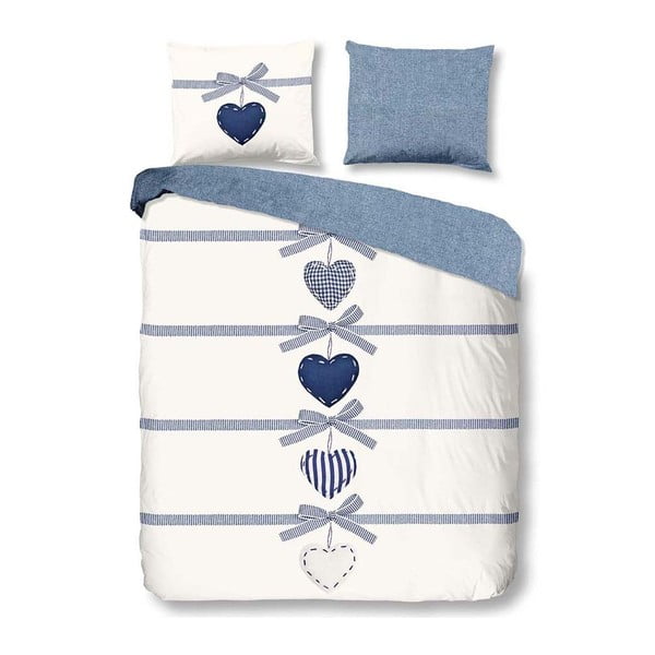 Bombažno posteljno perilo za zakonsko posteljo Dobro jutro srca, 200 x 200 cm