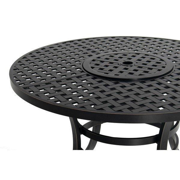 Aluminijasta okrogla vrtna miza ø 120 cm Rosario – Hartman-image-3