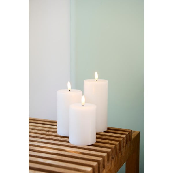 LED sveče v kompletu 3 ks (višina 15 cm) Sille Rechargeable – Sirius-image-4