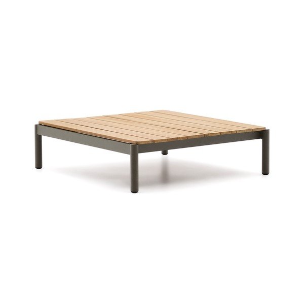Vrtna klubska mizica iz masivnega tika 89x91 cm Sorells – Kave Home