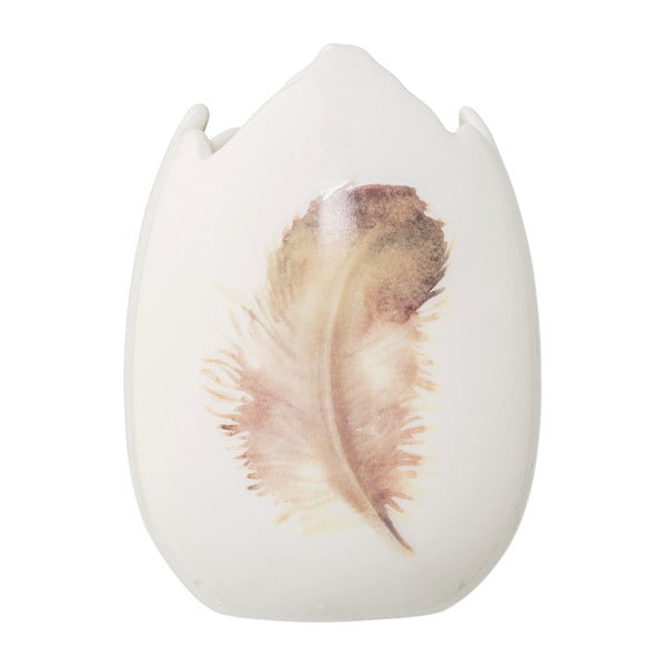 Vaza iz kamenine v obliki jajca Bloomingville Feather