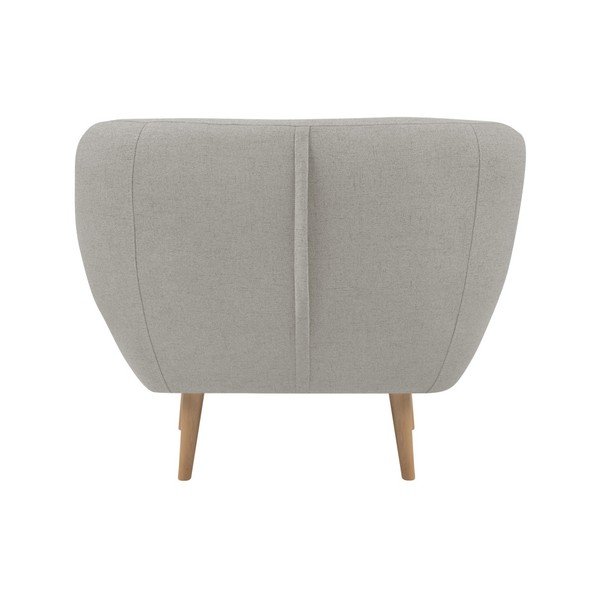 Krem fotelj z lahkimi nogami Mazzini Sofas Sicile-image-1