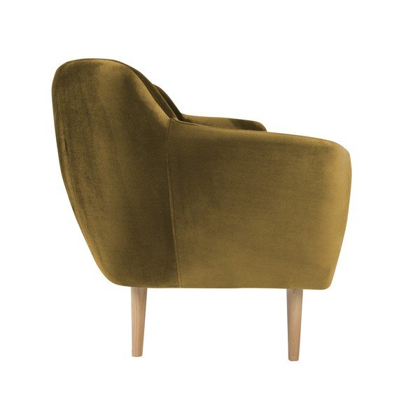 Gorčično rumena trosed Mazzini Sofas Benito-image-3