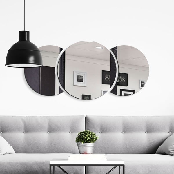 Stenska nalepka 26x26 cm Half-moon Mirror - Ambiance-image-4