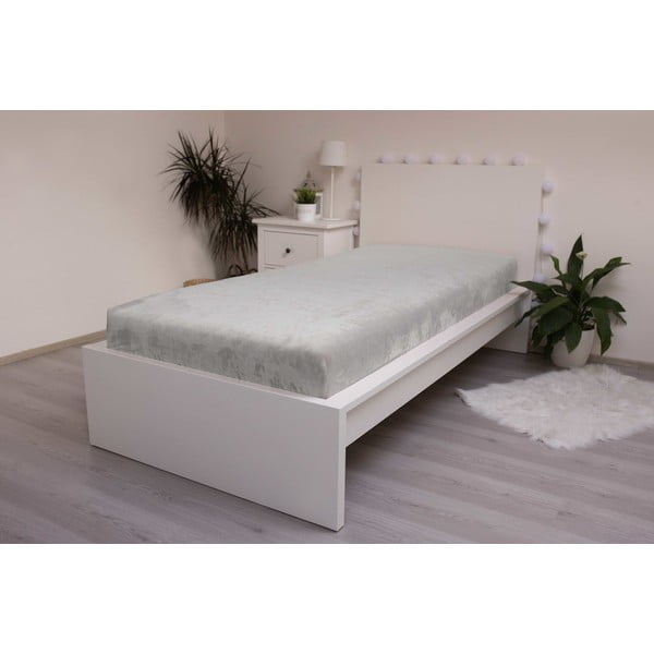 Siva napenjalna rjuha iz mikropliša 180x200 cm – Jerry Fabrics-image-2