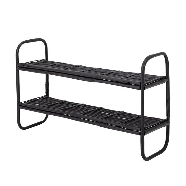 Črna trsna polica 80x50 cm Zigge - Bloomingville