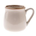 Kremno bela skodelica iz kamenine 560 ml Tone – Dakls