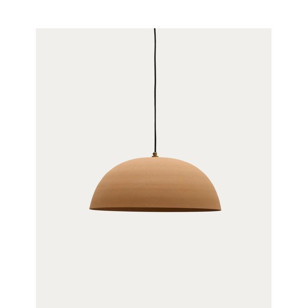 Oranžna kovinska viseča svetilka ø 46 cm Nibla – Kave Home-image-3