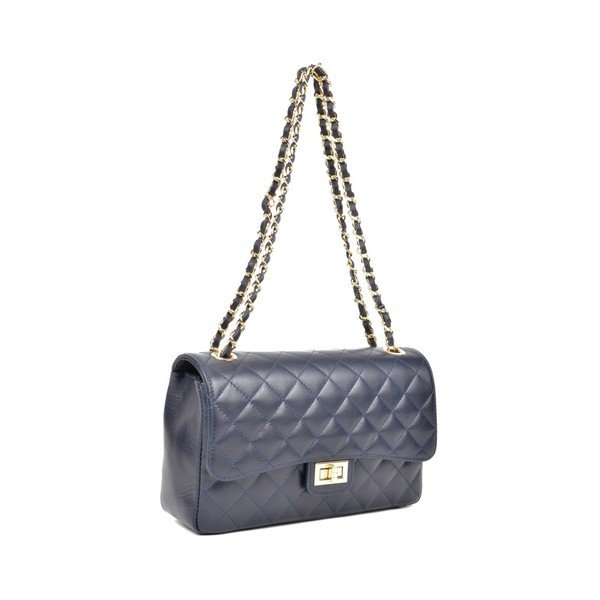 Temno modra usnjena torbica Isabella Rhea Swift Blu-image-2