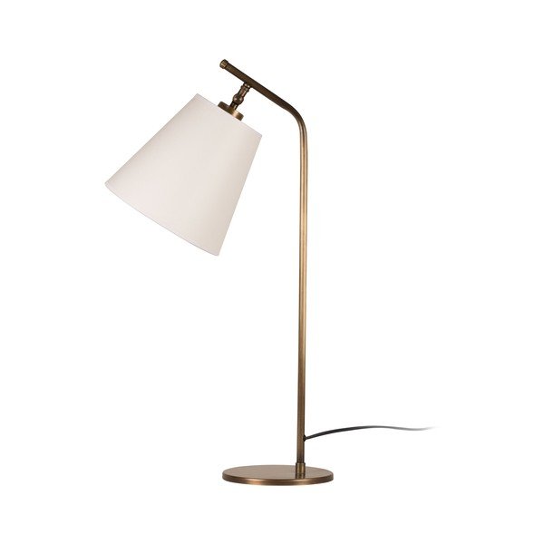 Namizna svetilka v zlati barvi z belim senčnikom Homemania Decor Don-image-1