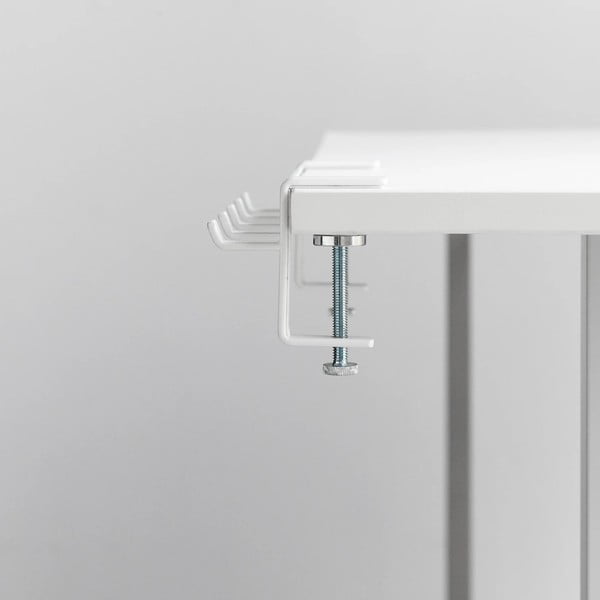 Mat bel jeklen nastavljiv obešalnik Tower – YAMAZAKI-image-4