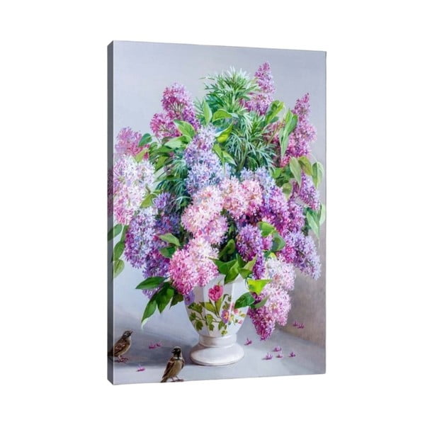 Stenska poslikava na platnu Tablo Center Lilacs, 40 x 60 cm