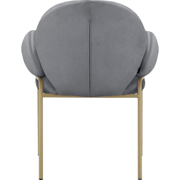 Sivi oblazinjeni jedilni stoli v kompletu z nasloni za roke 2 ks Iwama – Støraa-image-4