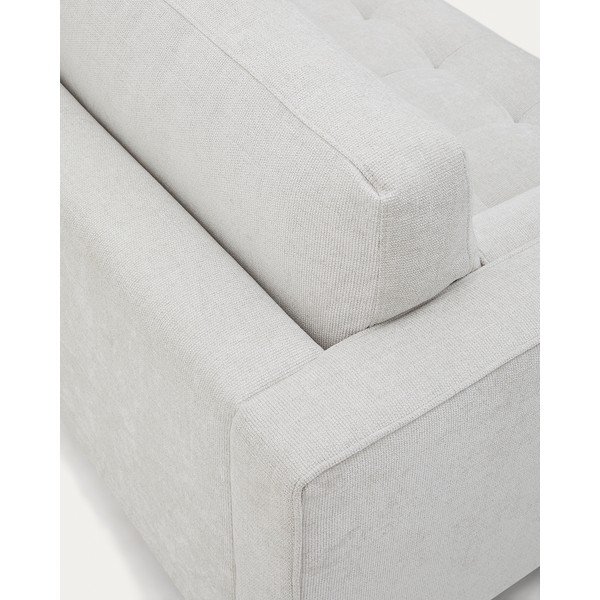 Sivo-bež sedežna garnitura iz šenilje 222 cm Debra – Kave Home-image-3