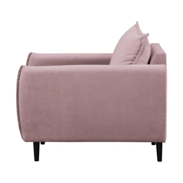 Svetlo vijoličen žameten fotelj Juli – Ropez-image-2