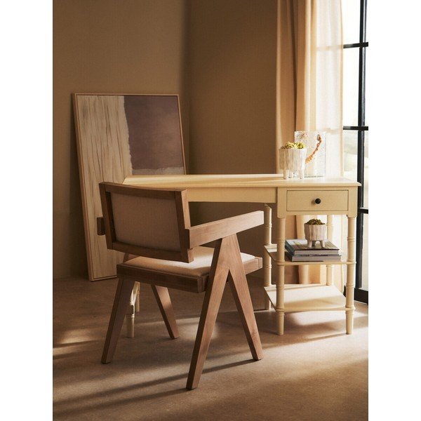 Oblazinjen jedilni stol v naravni barvi Cebu – Premier Housewares-image-3