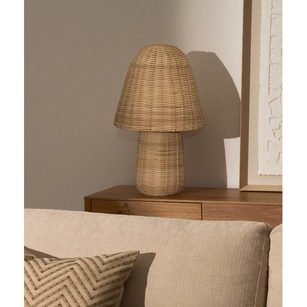 Namizna svetilka iz ratana v naravni barvi (višina 65 cm) Neuda – Kave Home-image-3