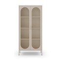 Kremno bela kovinska omara 80x170x40 cm Diora – Marckeric
