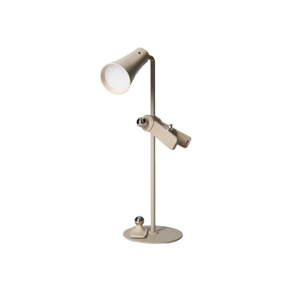 Bež LED namizna svetilka (višina 47,5 cm) 4in1