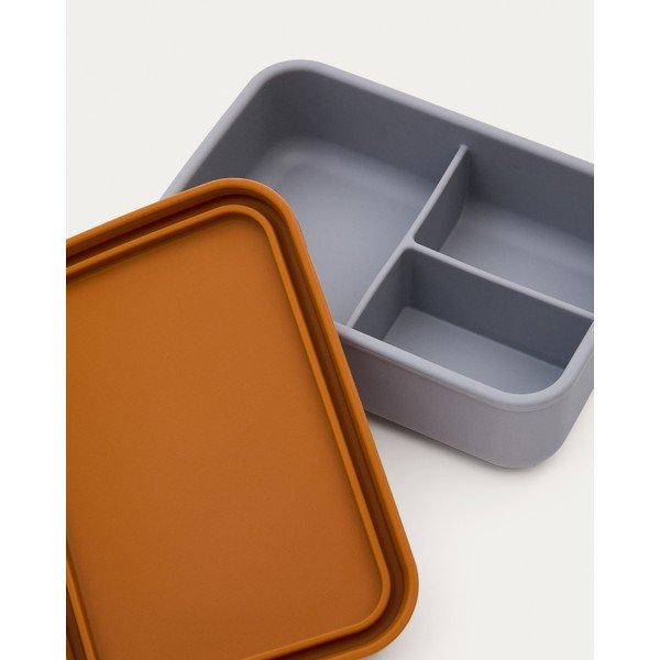 Modra/oranžna silikonska otroška posoda za malico Lili – Kave Home-image-2