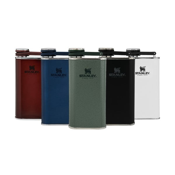 Zelena prisrčnica iz nerjavečega jekla 230 ml Easy-Fill Wide Mouth Flask Hammer Tone Green – Stanley-image-2