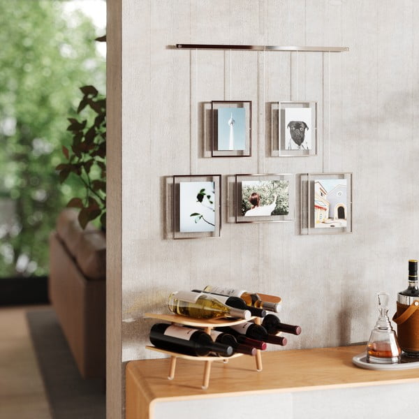 Kovinski stenski okvirji  v srebrni barvi v kompletu 5 ks 66x69 cm Exhibit – Umbra-image-3