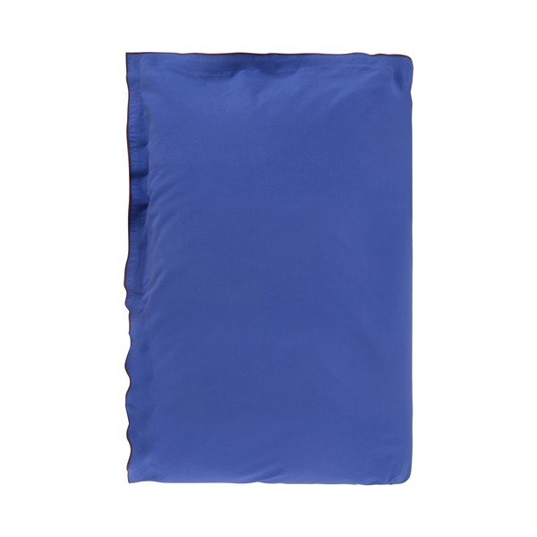 Modra/rjava enojna posteljnina iz bombažnega perkala 140x200 cm Pivot – Jotex