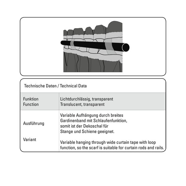 Bela prosojna zavesa 140x245 cm Diamant Scherli – Sehlbach-image-2