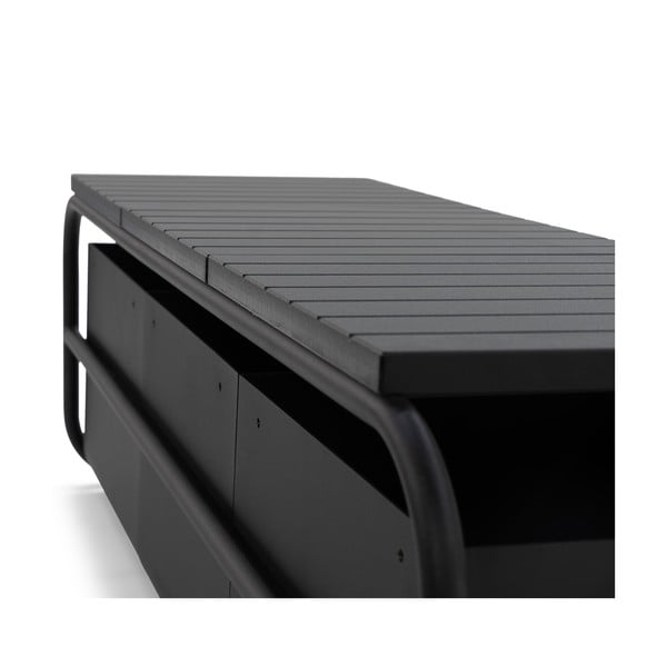 Črna kovinska omarica za čevlje Astoria – Spinder Design-image-1