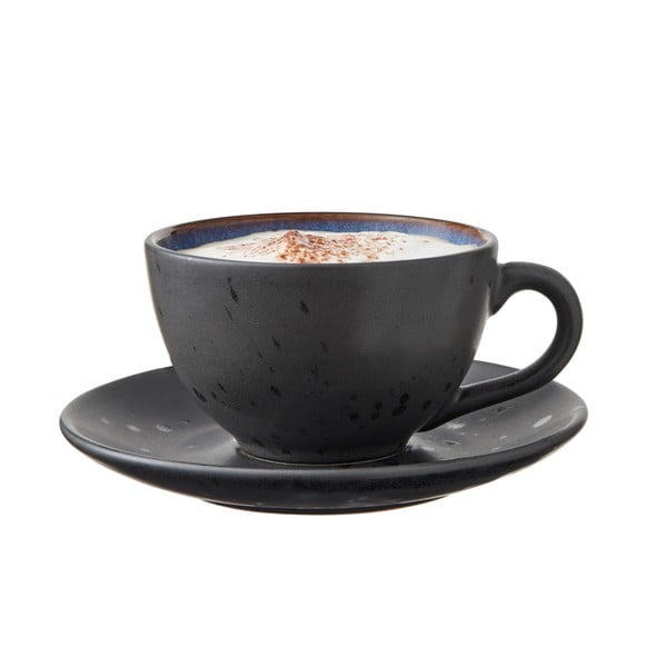 Črne/temno modre keramične skodelice v kompletu 4 ks 240 ml Gastro Black/Mix – Bitz-image-1