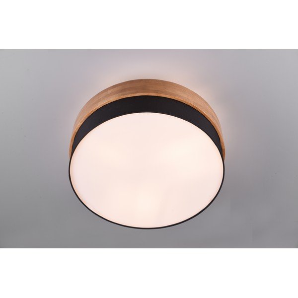 Svetilka s tekstilnim senčilom v črni in naravni barvi Seasons – Trio-image-1