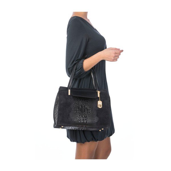 Usnjena torbica Croco Blue-image-1