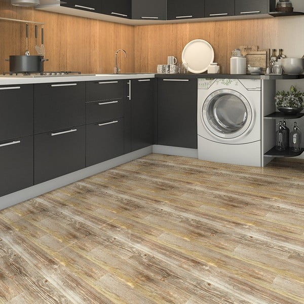 Talna nalepka 90x60 cm Wooden Floor - Ambiance-image-2