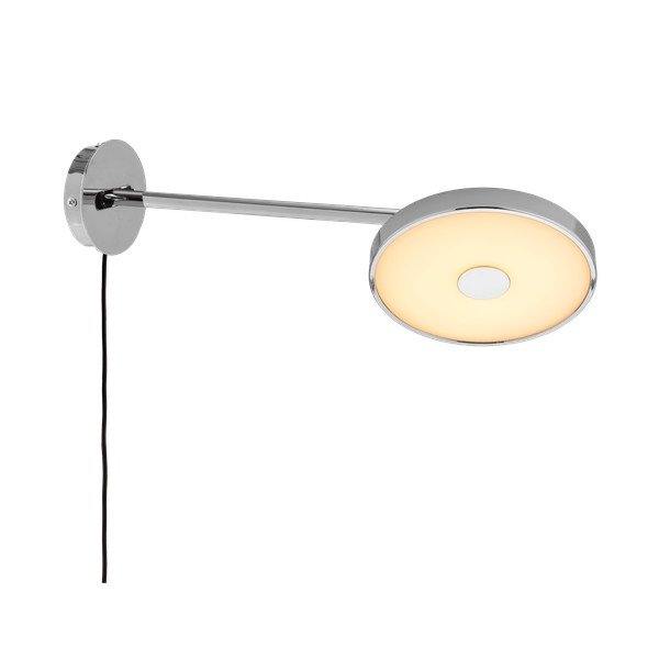 LED zatemnitvena stenska svetilka z upogljivo konstrukcijo z vtikačem v sijajno srebrni barvi ø 15 cm Asteria Wall Long – UMAGE-image-2