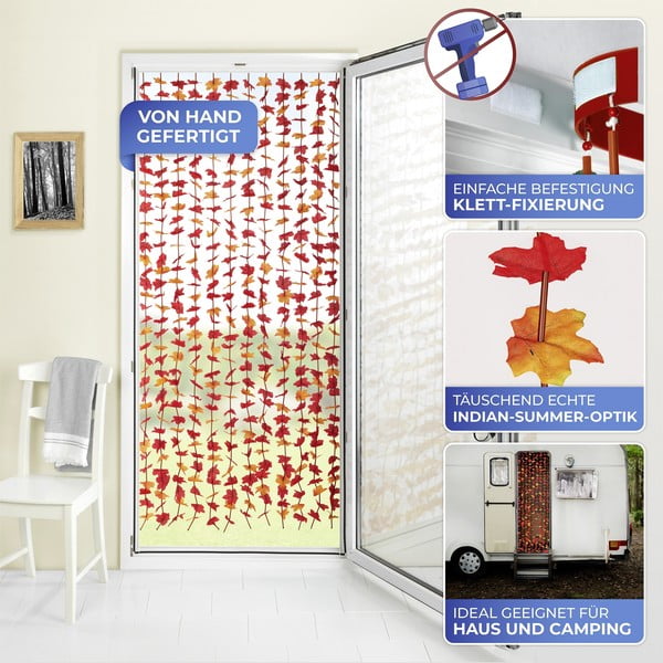 Rdeča zavesa za vrata 90x190 cm Indian Summer – Maximex-image-3