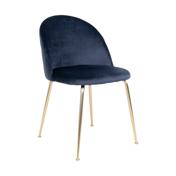 Modri/zlati žametni jedilni stoli v kompletu 2 ks Geneve – House Nordic