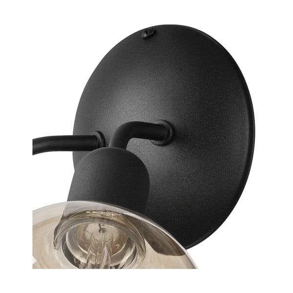 Črna stenska svetilka Viggo – LAMKUR-image-4