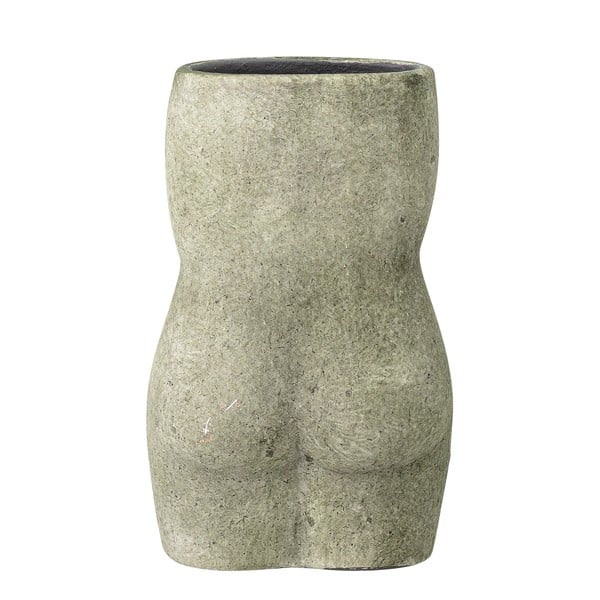 Sivo-zelena vaza Bloomingville Emeli, višina 16 cm-image-3