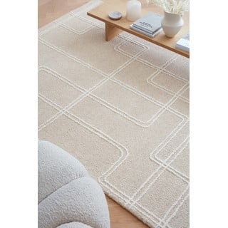 Bež ročno tkana volnena preproga 200x300 cm Ada – Asiatic Carpets