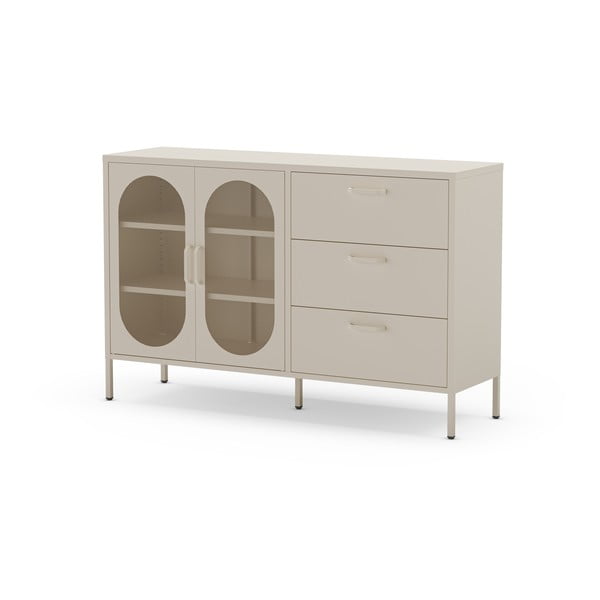 Kremno bela komoda 140x90 cm Diora – Marckeric-image-3