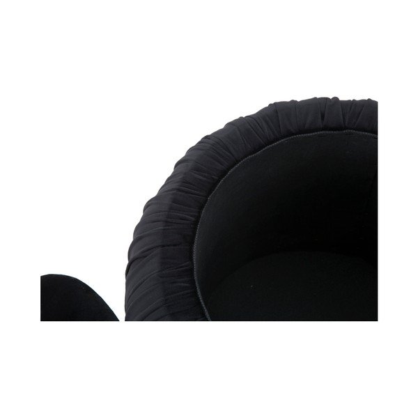 Črni puf s prostorom za shranjevanje Mauro Ferretti Paris, ⌀ 41 cm-image-1