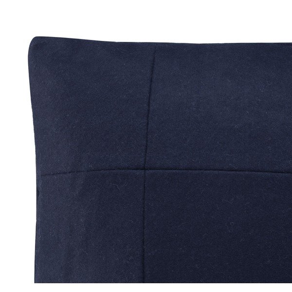 Temno modra volnena prevleka za vzglavnik HF Living Felt Navy, 50 x 50 cm-image-2