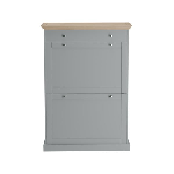 Siva preklopna omarica za čevlje Binz – Støraa-image-2