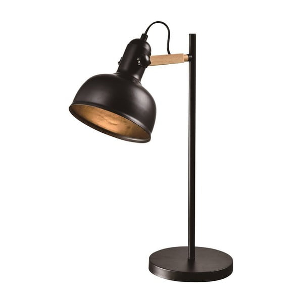 Črna kovinska namizna svetilka (višina 56 cm) Reno - Candellux Lighting