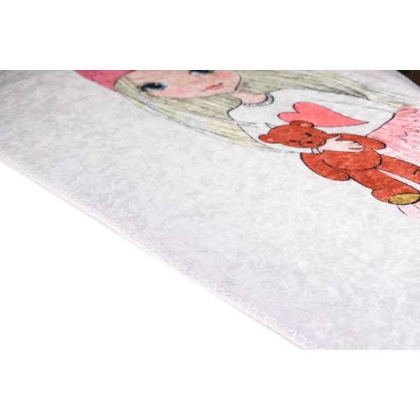 Pralna otroška preproga 120x180 cm Cute Girl and the Bear – Vitaus-image-2