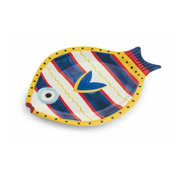 Komplet 4 krožnikov iz dolomita v obliki ribe VDE Tivoli 1996 Sashimi Fish-image-4