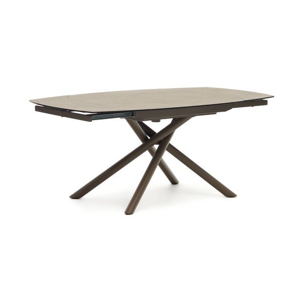 Raztegljiva jedilna miza z dodatno ploščo s keramično ploščo 100x130 cm Yodalia – Kave Home-image-3